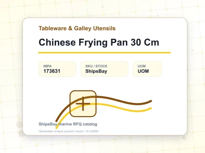 Chinese Frying Pan 30 Cm - Tableware & Galley Utensils - IMPA 173631