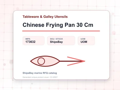 Chinese Frying Pan 30 Cm - Tableware & Galley Utensils - IMPA 173632