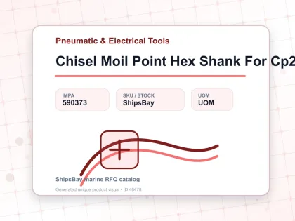 Chisel Moil Point Hex Shank For Cp20 - Pneumatic & Electrical Tools - IMPA 590373