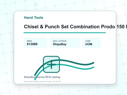 Chisel & Punch Set Combination Prodo 150 Mm 12’S - Hand Tools - IMPA 613089
