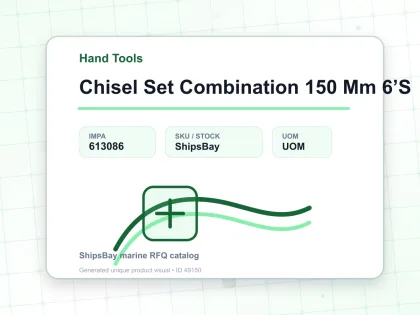 Chisel Set Combination 150 Mm 6’S - Hand Tools - IMPA 613086