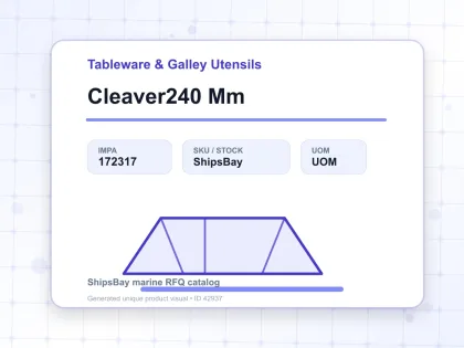 Cleaver240 Mm - Tableware & Galley Utensils - IMPA 172317