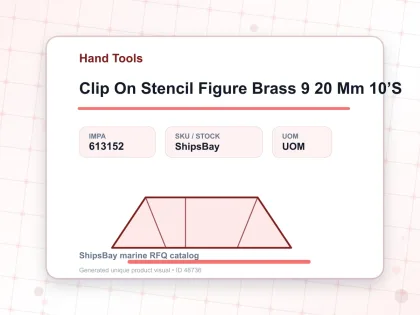 Clip On Stencil Figure Brass 9 20 Mm 10’S - Hand Tools - IMPA 613152