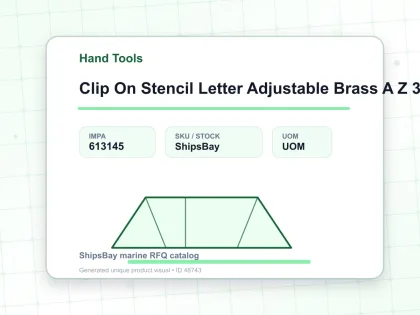 Clip On Stencil Letter Adjustable Brass A Z 38 Mm 26’S - Hand Tools - IMPA 613145