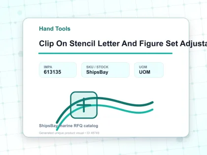 Clip On Stencil Letter And Figure Set Adjustable Brass A Z & 9 38 Mm 76’S - Hand Tools - IMPA 613135