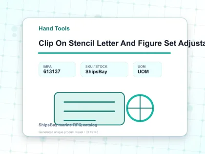 Clip On Stencil Letter And Figure Set Adjustable Brass A Z & 9 50 Mm 76’S - Hand Tools - IMPA 613137
