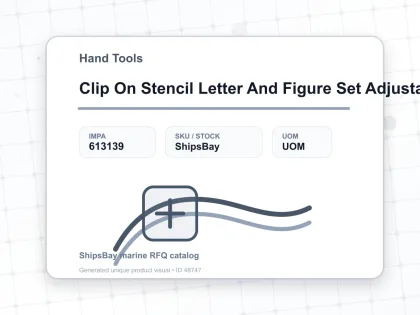 Clip On Stencil Letter And Figure Set Adjustable Brass A Z & 9 75Mm 76’S - Hand Tools - IMPA 613139