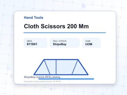 Cloth Scissors 200 Mm - Hand Tools - IMPA 611841