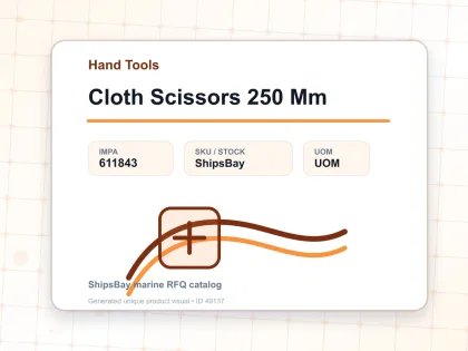 Cloth Scissors 250 Mm - Hand Tools - IMPA 611843