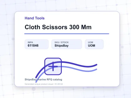 Cloth Scissors 300 Mm - Hand Tools - IMPA 611846