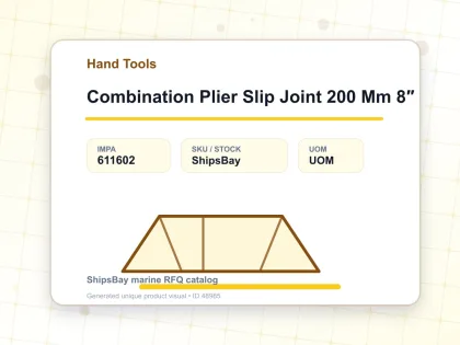Combination Plier Slip Joint 200 Mm 8″ - Hand Tools - IMPA 611602