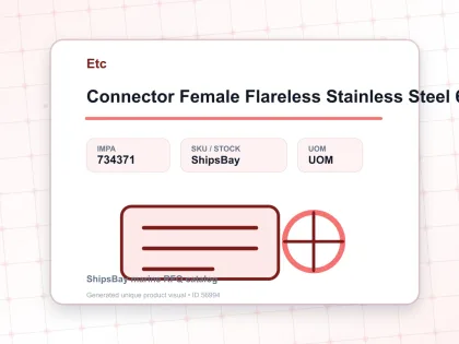 Connector Female Flareless Stainless Steel 6 Mm X 1/8″ - Etc - IMPA 734371