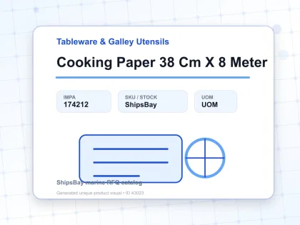 Cooking Paper 38 Cm X 8 Meter - Tableware & Galley Utensils - IMPA 174212
