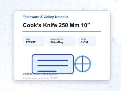 Cook’s Knife 250 Mm 10″ - Tableware & Galley Utensils - IMPA 172292