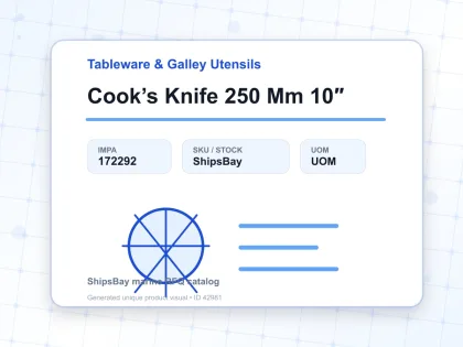 Cook’s Knife 250 Mm 10″ - Tableware & Galley Utensils - IMPA 172292