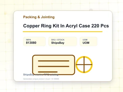 Copper Ring Kit In Acryl Case 220 Pcs - Packing & Jointing - IMPA 813080