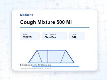 Cough Mixture 500 Ml - Medicine - IMPA 390263 - UOM BTL