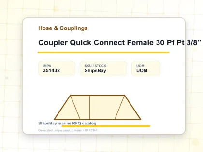 Coupler Quick Connect Female 30 Pf Pt 3/8″ Steel Sempo - Hose & Couplings - IMPA 351432