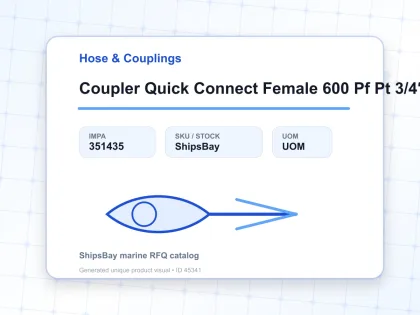 Coupler Quick Connect Female 600 Pf Pt 3/4″ Steel Sempo - Hose & Couplings - IMPA 351435
