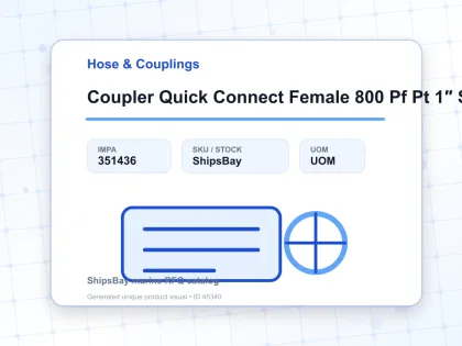 Coupler Quick Connect Female 800 Pf Pt 1″ Steel Sempo - Hose & Couplings - IMPA 351436