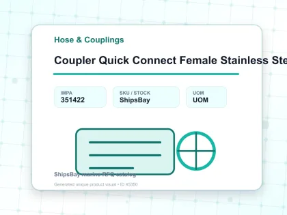 Coupler Quick Connect Female Stainless Steel 30 Sf Pt 3/8″ Sempo - Hose & Couplings - IMPA 351422