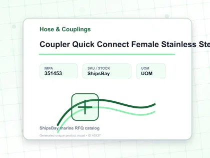 Coupler Quick Connect Female Stainless Steel 40 Pf Pt 1/2″ Sempo - Hose & Couplings - IMPA 351453