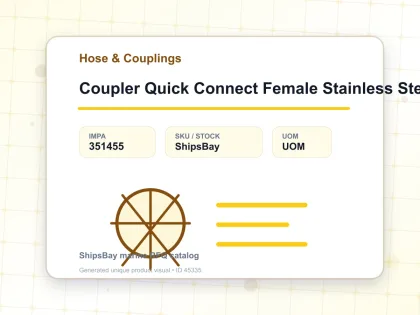 Coupler Quick Connect Female Stainless Steel 600 Pf Pt 3/4″ Sempo - Hose & Couplings - IMPA 351455