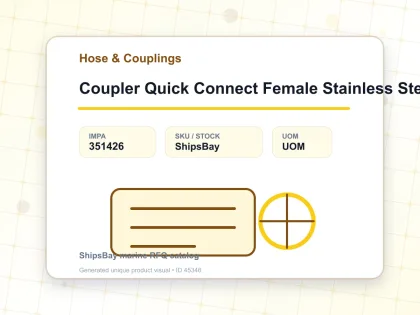 Coupler Quick Connect Female Stainless Steel 800 Sf Pt 1″ Sempo - Hose & Couplings - IMPA 351426
