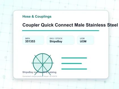 Coupler Quick Connect Male Stainless Steel 30 Pm Pt 3/8″ Sempo - Hose & Couplings - IMPA 351353