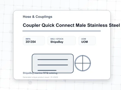 Coupler Quick Connect Male Stainless Steel 40 Pm Pt 1/2″ Sempo - Hose & Couplings - IMPA 351354