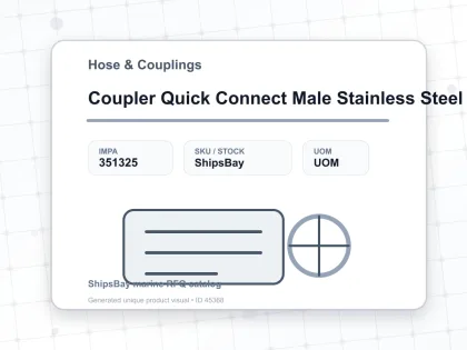 Coupler Quick Connect Male Stainless Steel 400 Sm Pt 1/2″ Sempo - Hose & Couplings - IMPA 351325