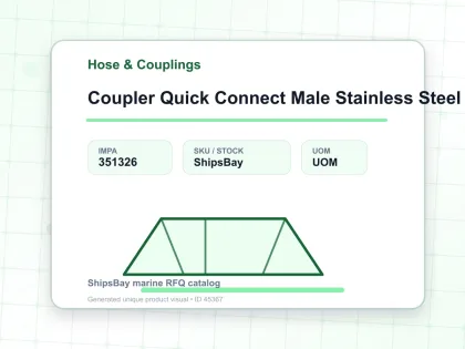 Coupler Quick Connect Male Stainless Steel 600 Sm Pt 3/4″ Sempo - Hose & Couplings - IMPA 351326