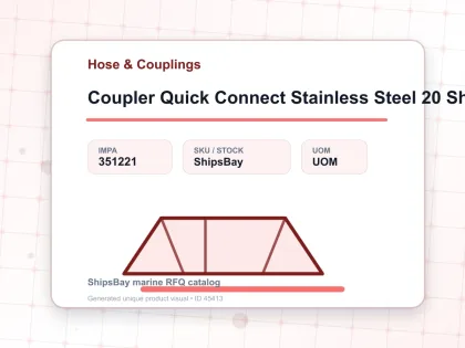 Coupler Quick Connect Stainless Steel 20 Sh Pt 1/4″ Sempo - Hose & Couplings - IMPA 351221