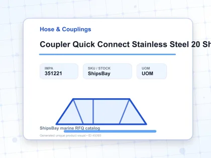 Coupler Quick Connect Stainless Steel 20 Sh Pt 1/4″ Sempo - Hose & Couplings - IMPA 351221