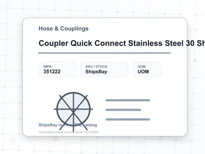 Coupler Quick Connect Stainless Steel 30 Sh Pt 3/8″ Sempo - Hose & Couplings - IMPA 351222