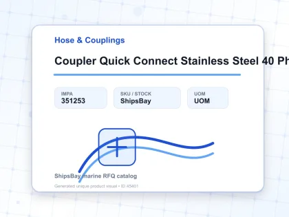 Coupler Quick Connect Stainless Steel 40 Ph Pt 1/2″ Sempo - Hose & Couplings - IMPA 351253