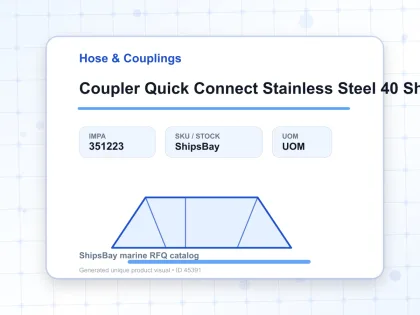 Coupler Quick Connect Stainless Steel 40 Sh Pt 1/2″ Sempo - Hose & Couplings - IMPA 351223