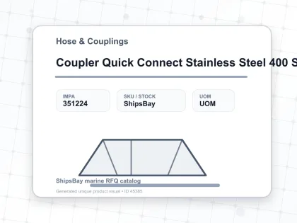 Coupler Quick Connect Stainless Steel 400 Sh 1/2″ Sempo - Hose & Couplings - IMPA 351224