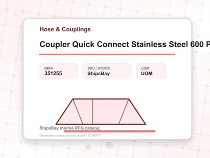 Coupler Quick Connect Stainless Steel 600 Ph Pt 3/4″ Sempo - Hose & Couplings - IMPA 351255