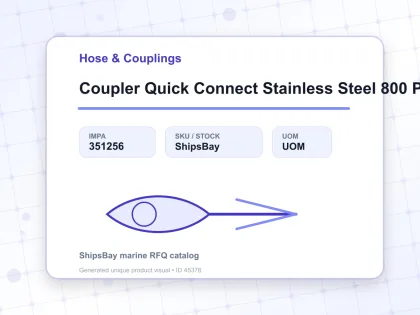 Coupler Quick Connect Stainless Steel 800 Ph Pt 1″ Sempo - Hose & Couplings - IMPA 351256
