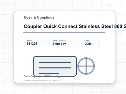 Coupler Quick Connect Stainless Steel 800 Sh Pt 1″ Sempo - Hose & Couplings - IMPA 351226