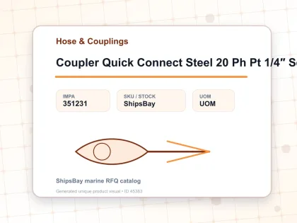 Coupler Quick Connect Steel 20 Ph Pt 1/4″ Sempo - Hose & Couplings - IMPA 351231