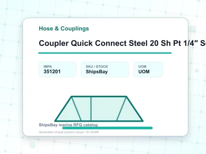 Coupler Quick Connect Steel 20 Sh Pt 1/4″ Sempo - Hose & Couplings - IMPA 351201