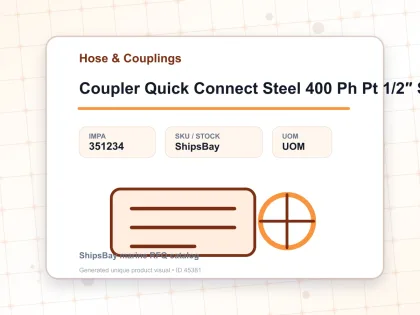 Coupler Quick Connect Steel 400 Ph Pt 1/2″ Sempo - Hose & Couplings - IMPA 351234