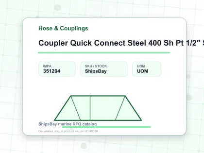 Coupler Quick Connect Steel 400 Sh Pt 1/2″ Sempo - Hose & Couplings - IMPA 351204