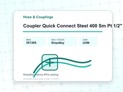 Coupler Quick Connect Steel 400 Sm Pt 1/2″ Sempo - Hose & Couplings - IMPA 351305