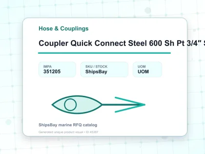 Coupler Quick Connect Steel 600 Sh Pt 3/4″ Sempo - Hose & Couplings - IMPA 351205
