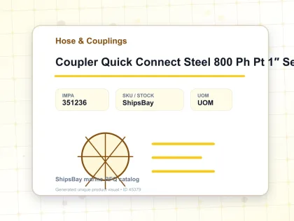 Coupler Quick Connect Steel 800 Ph Pt 1″ Sempo - Hose & Couplings - IMPA 351236