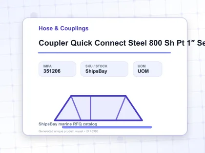 Coupler Quick Connect Steel 800 Sh Pt 1″ Sempo - Hose & Couplings - IMPA 351206