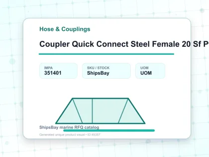 Coupler Quick Connect Steel Female 20 Sf Pt 1/4″ Sempo - Hose & Couplings - IMPA 351401